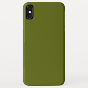 Solid color grape vine dark green iPhone XS max case
