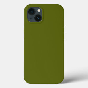 Solid color grape vine dark green iPhone 13 case