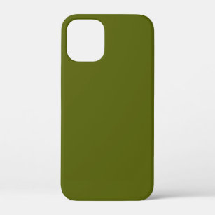 Solid color grape vine dark green iPhone 12 mini case