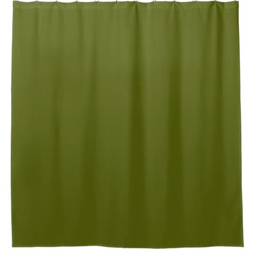 Solid color grape vine dark green shower curtain