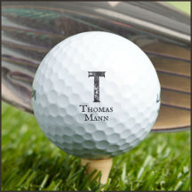 Solid color gray initials and name