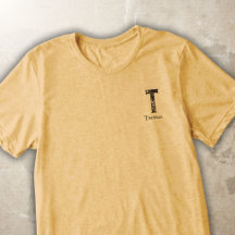 Solid color gray initials and name