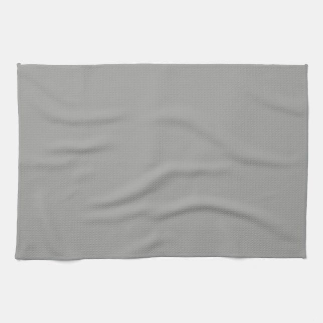 solid color gray kitchen dish towel (Horizontal)