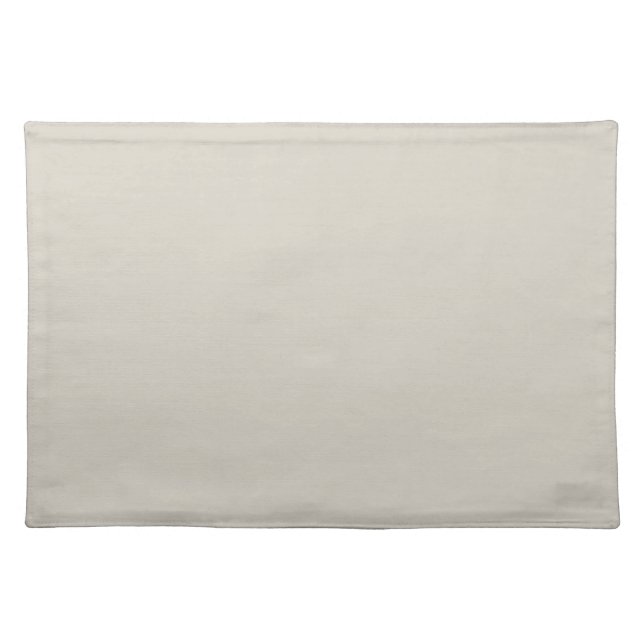 Solid color greige beige cloth placemat (Front)