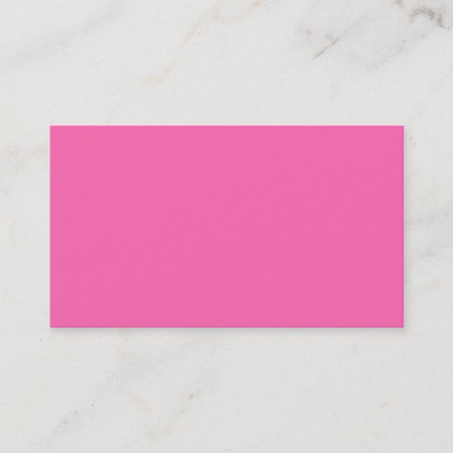 Solid Color: Hot Pink #2 Business Card (Front)