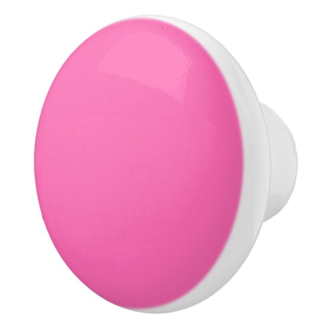 Solid Color: Hot Pink #2 Ceramic Knob (Right)