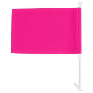 solid color hot pink car flag