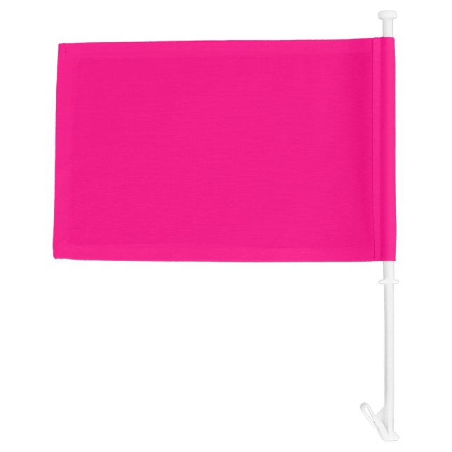 solid color hot pink car flag (Back)