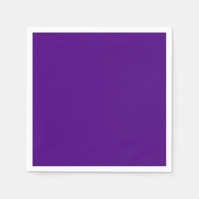 Solid Color Indigo Paper Napkins (Front)