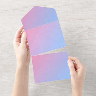 Solid Color Invitations Announcements Card
