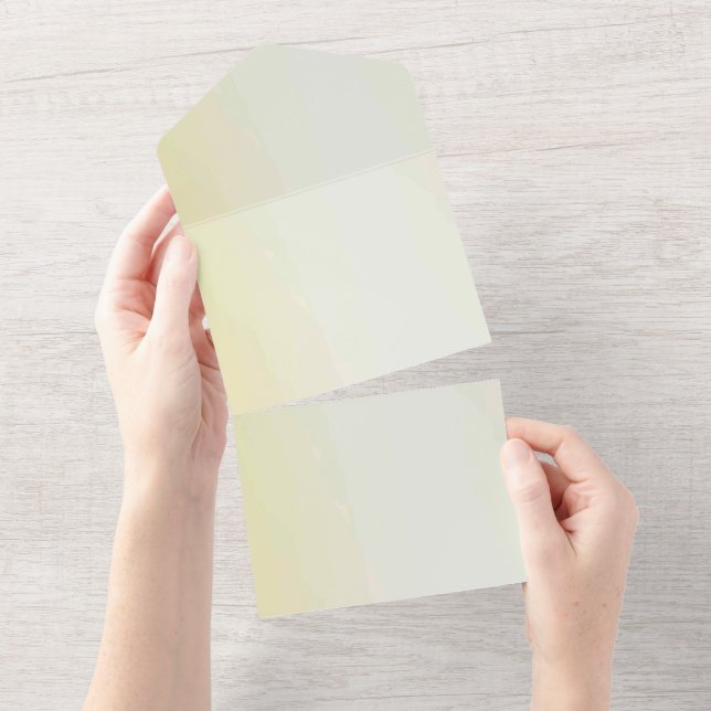 Solid Color Invitations Announcements Card (Tearaway)