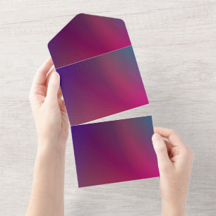 Solid Color Invitations Announcements Card