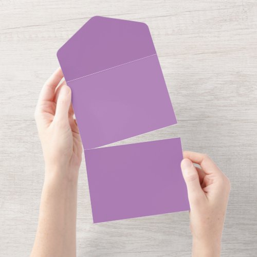 Solid Color Invitations Announcements Card