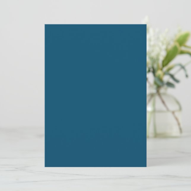 Solid Color Invitations Announcements Card (Standing Front)