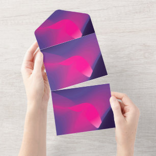 Solid Color Invitations Announcements Card