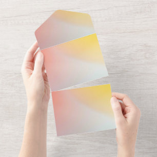 Solid Color Invitations Announcements Card