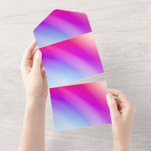Solid Color Invitations Announcements Card