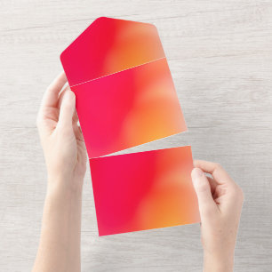 Solid Color Invitations Announcements Card