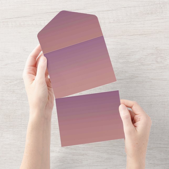Solid Color Invitations Announcements Card (Tearaway)