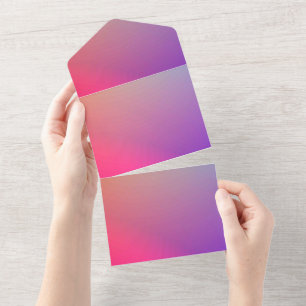 Solid Color Invitations Announcements Card