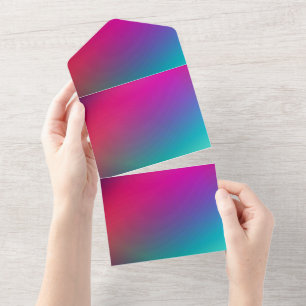 Solid Color Invitations Announcements Card