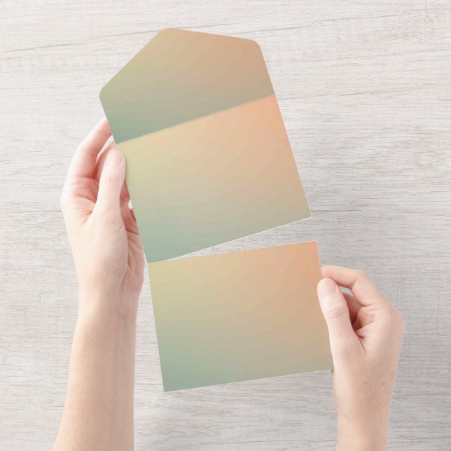 Solid Color Invitations Announcements Card (Tearaway)