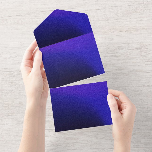 Solid Color Invitations Announcements Card (Tearaway)