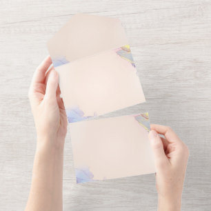Solid Color Invitations Announcements Card