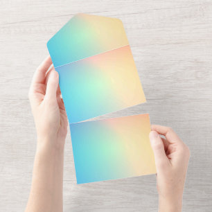 Solid Color Invitations Announcements Card
