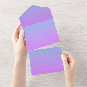 Solid Color Invitations Announcements Card