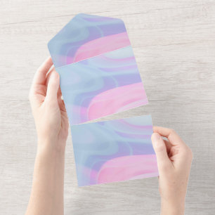 Solid Color Invitations Announcements Card