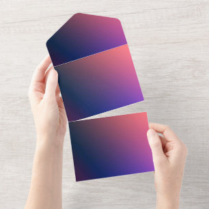 Solid Color Invitations Announcements Card