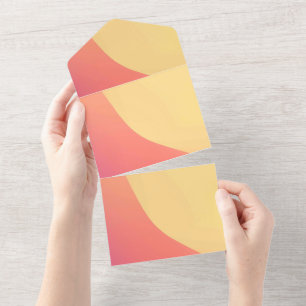 Solid Color Invitations Announcements Card