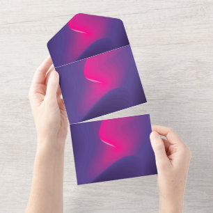 Solid Color Invitations Announcements Card
