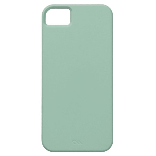 Solid Color iPhone 5/5S Case in Grayed Jade Green | Zazzle