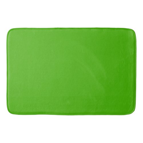 Solid color kelly green bath mat