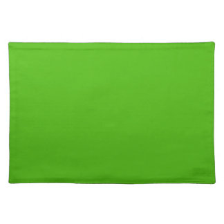 Solid color kelly green cloth placemat