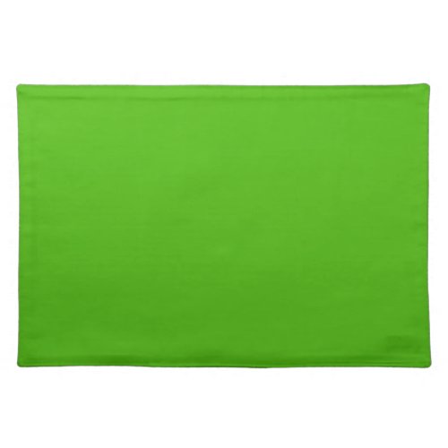 Solid color kelly green cloth placemat