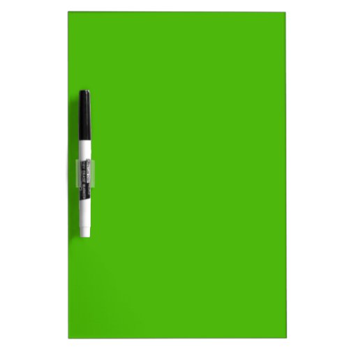 Solid color kelly green dry erase board