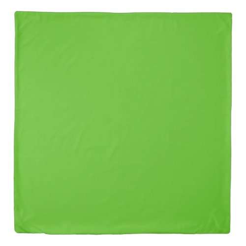 Solid color kelly green duvet cover