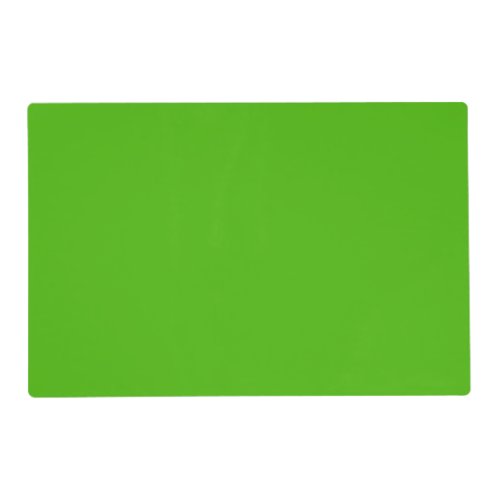 Solid color kelly green placemat