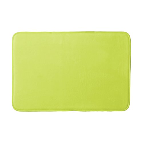 Solid color key lime yellow green bath mat