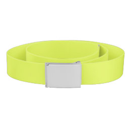 Solid color key lime yellow green belt