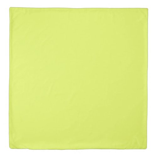 Solid color key lime yellow green duvet cover
