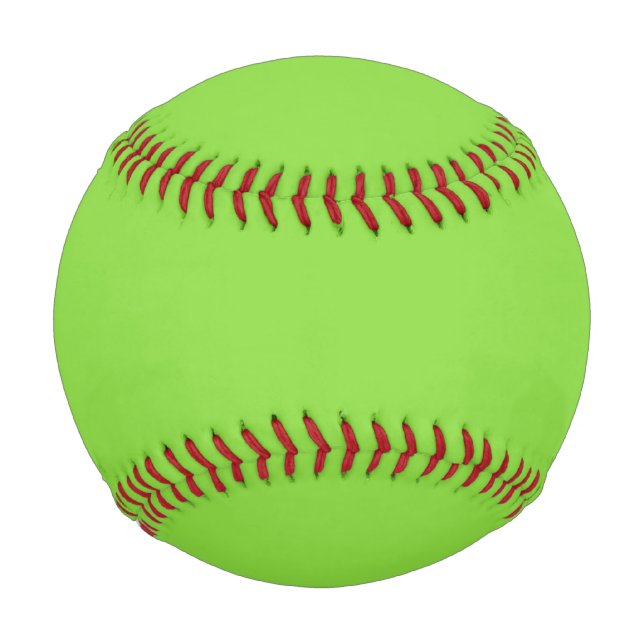 Solid color kiwi green baseball (Front)