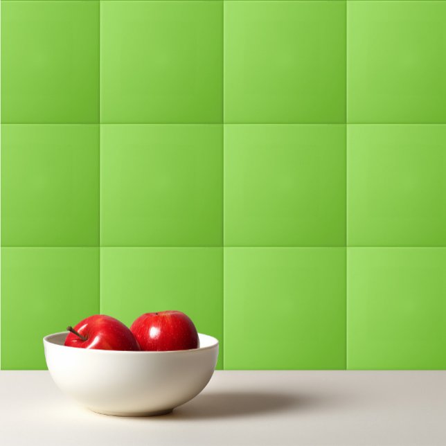 Solid color kiwi green ceramic tile (Creator Uploaded)