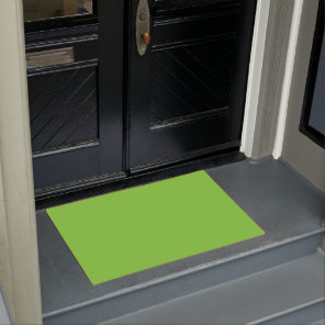 Solid color kiwi green doormat