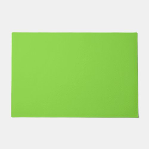 Solid color kiwi green doormat