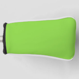 Solid color kiwi green golf head cover