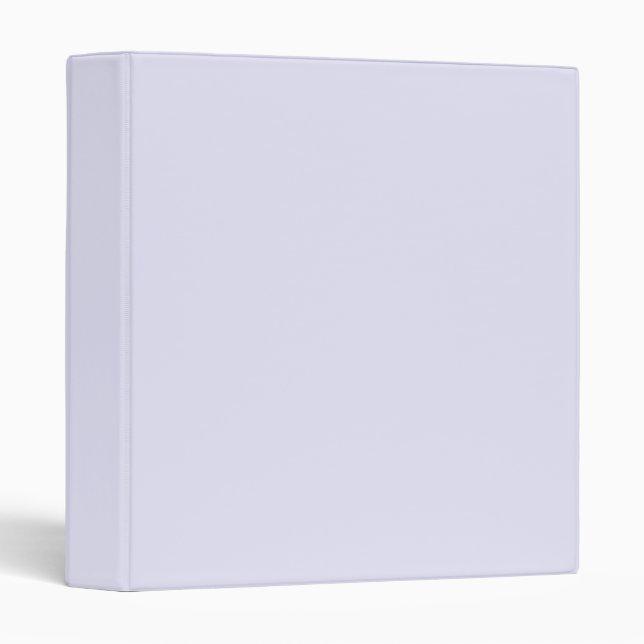 Solid color. Lavender. 3 Ring Binder (Front/Spine)